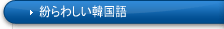 紛らわしい韓国語